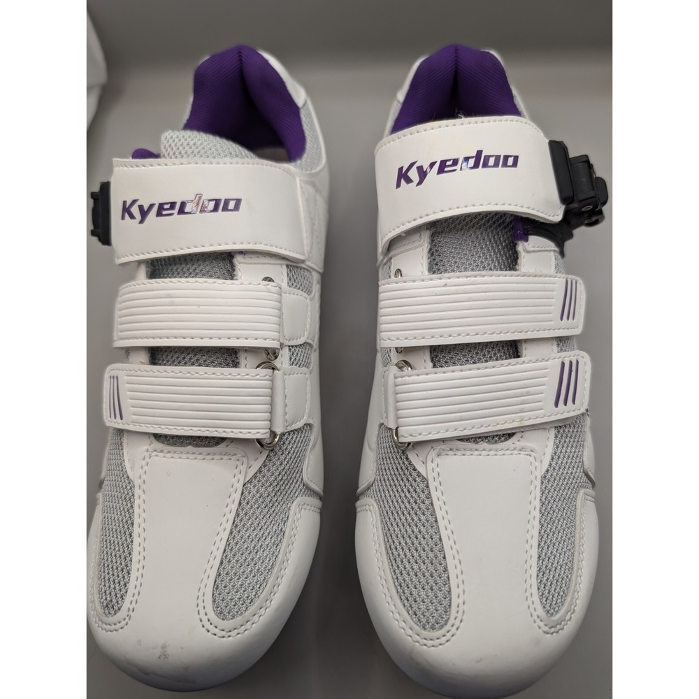 Kyedoo Cycling White Purple Pelaton Shimano Womens Shoe Size 41 EU 9.5 US